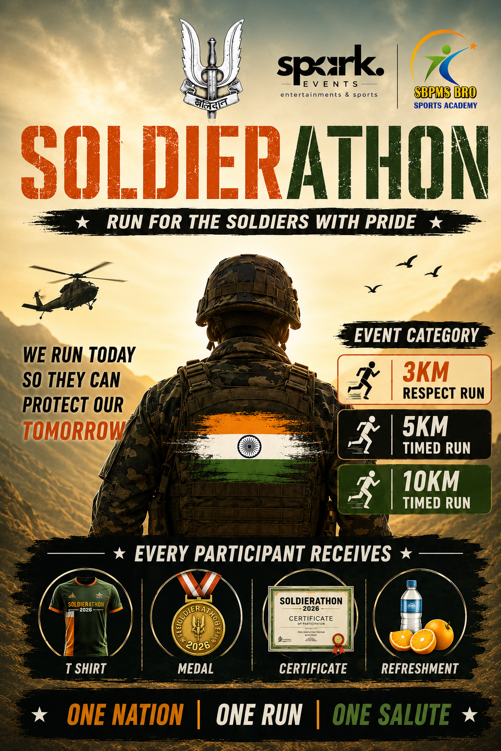 CHENNAI SOLDIERATHON 2026 – Run for the Soldiers with Pride oct 11th